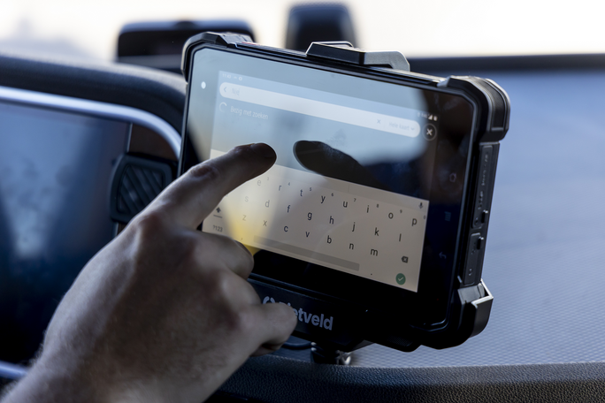 Bordcomputer Efficio Rietve – Eine Nachricht im Lkw senden